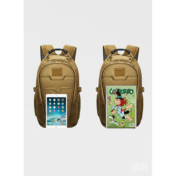 Mochila Táctica Outdoor 40L: Ergonómica, Impermeable y con Puerto USB 8