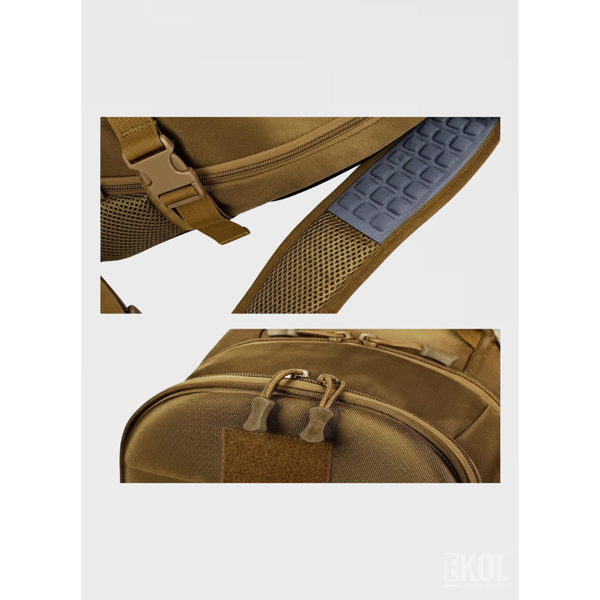 Mochila Táctica Outdoor 40L: Ergonómica, Impermeable y con Puerto USB 9