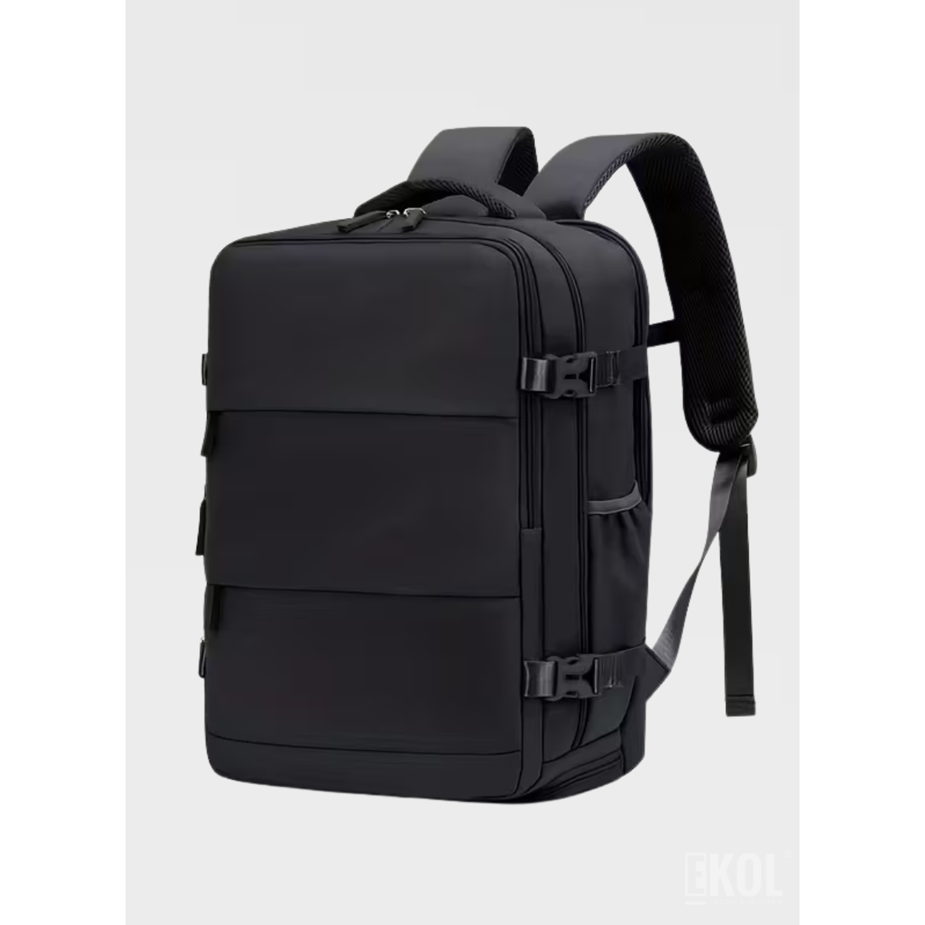 Mochila de Viaje Expandible (30L): Apta Cabina de Avión con Puerto USB 2