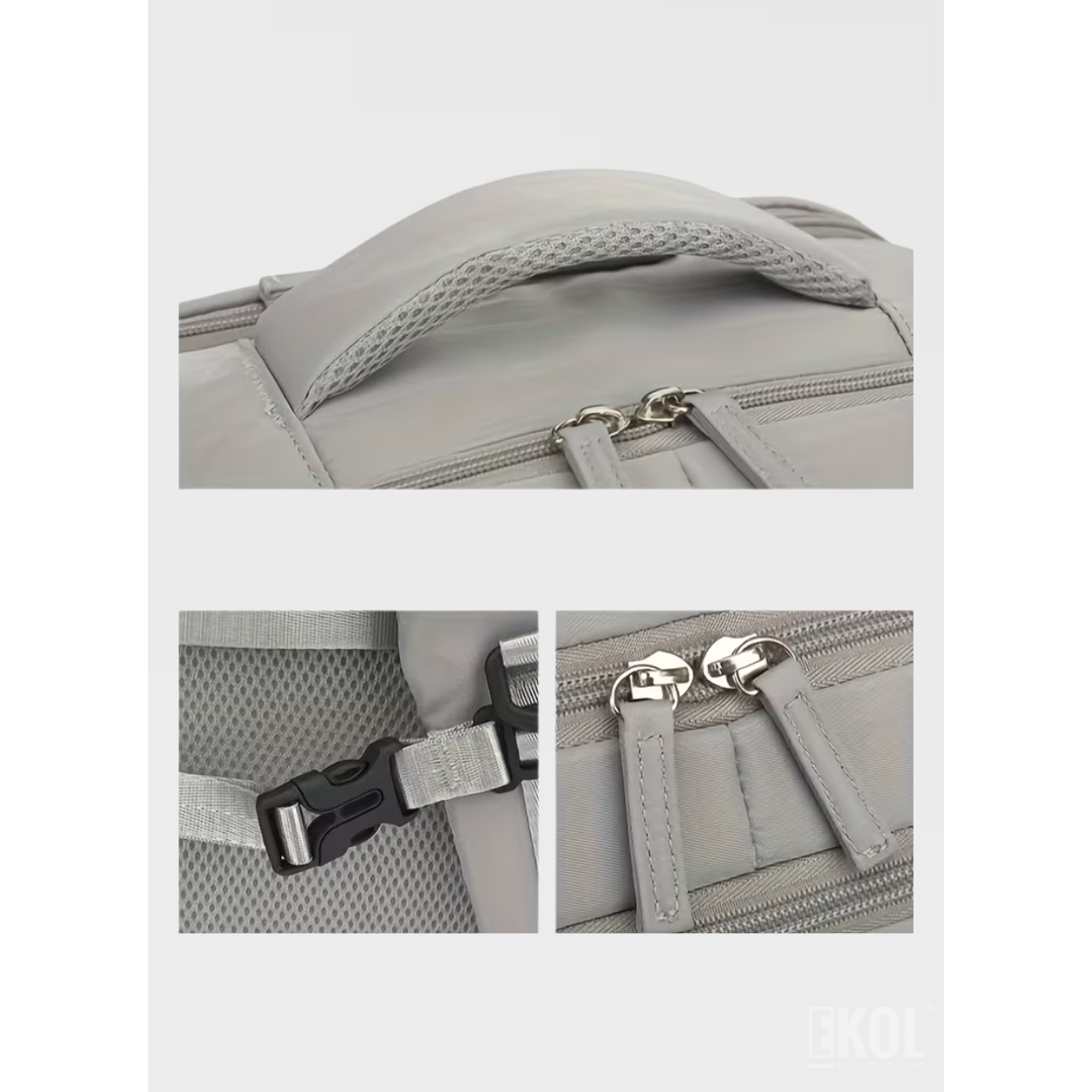 Mochila de Viaje Expandible (30L): Apta Cabina de Avión con Puerto USB 5