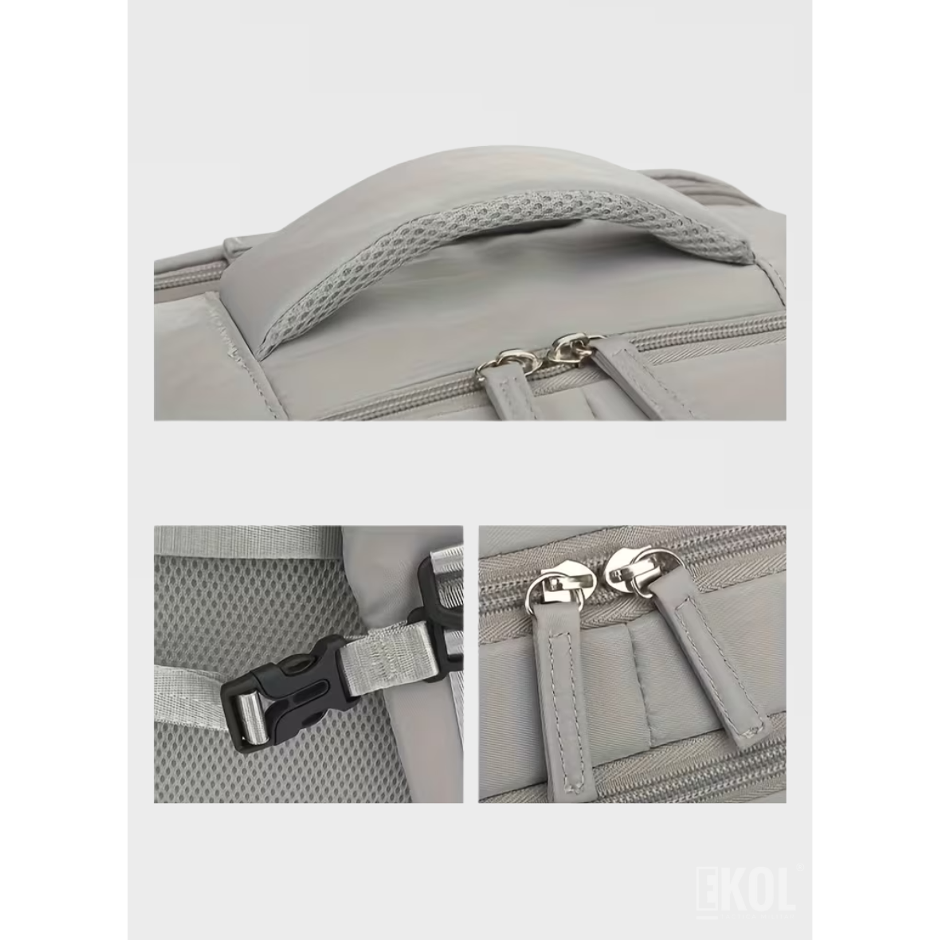 Mochila de Viaje Expandible (30L): Apta Cabina de Avión con Puerto USB 5