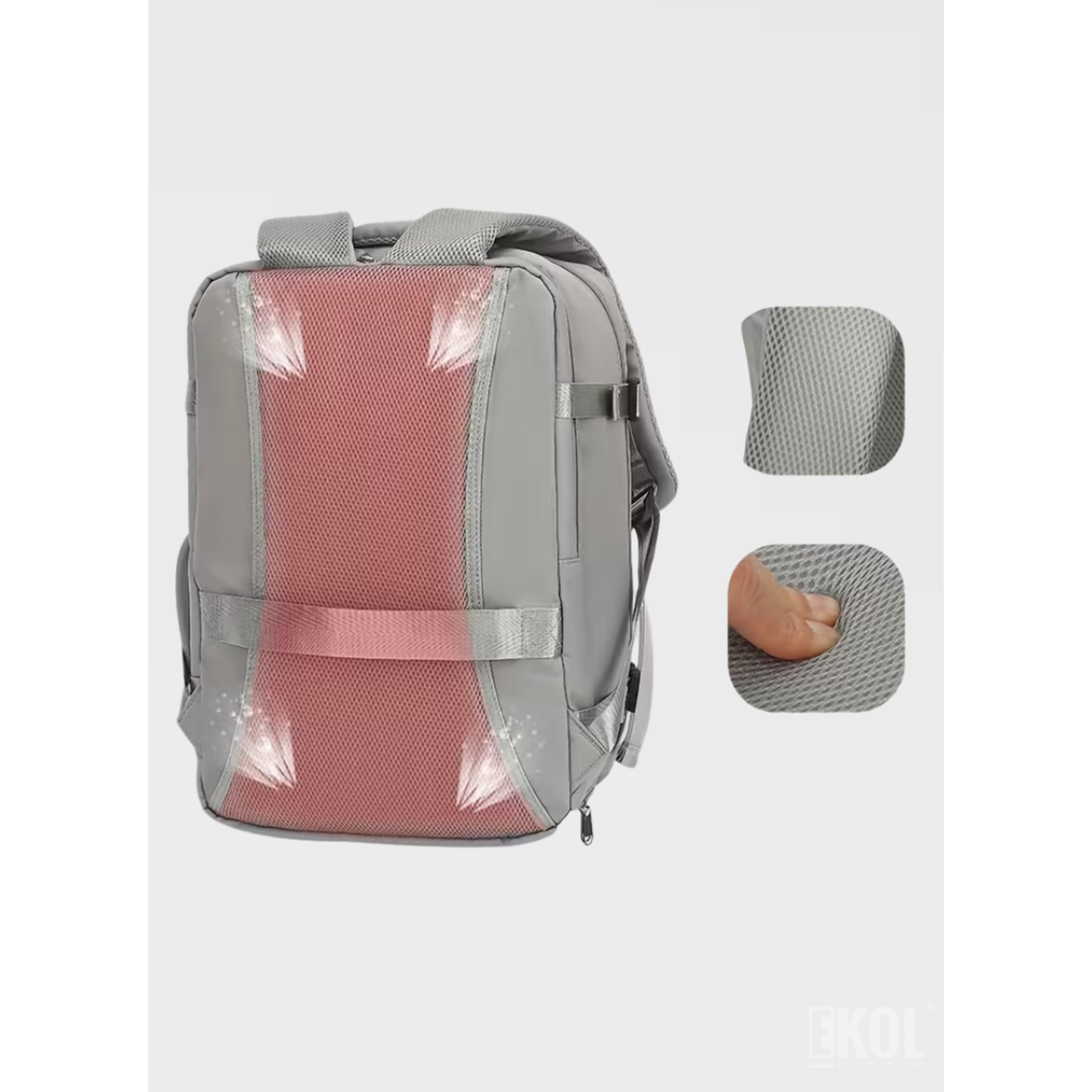 Mochila de Viaje Expandible (30L): Apta Cabina de Avión con Puerto USB 7