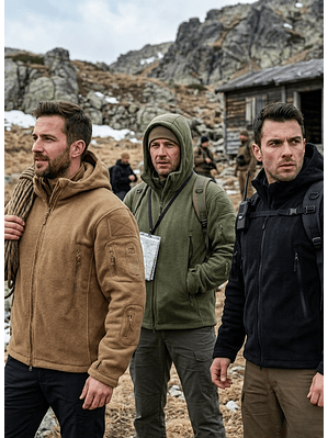  Chaqueta Polerón Polar Táctico Invierno