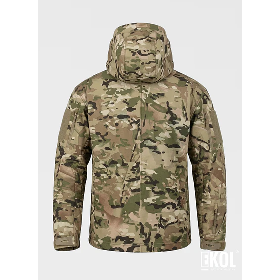 Chaqueta Softshell Tactica Militar Capucha Camuflaje- Impermeable 3