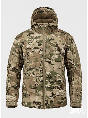 Chaqueta Softshell Tactica Militar Capucha - Impermeable