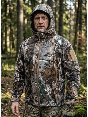 Chaqueta Softshell Tactica Militar Capucha - Impermeable