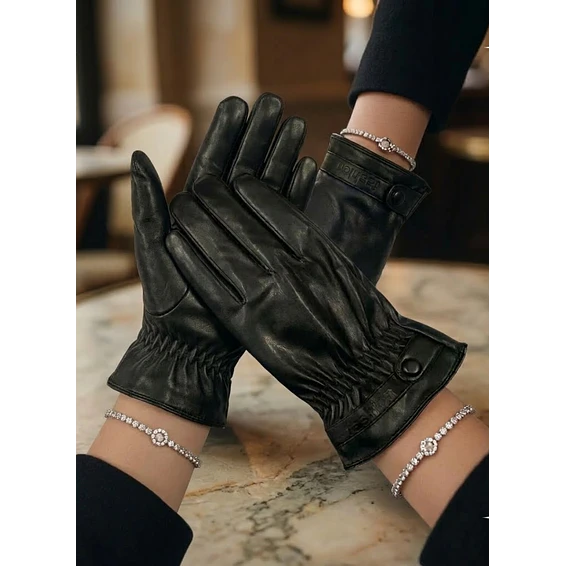Guantes de Cuero para Mujer Elegantes Invierno 1