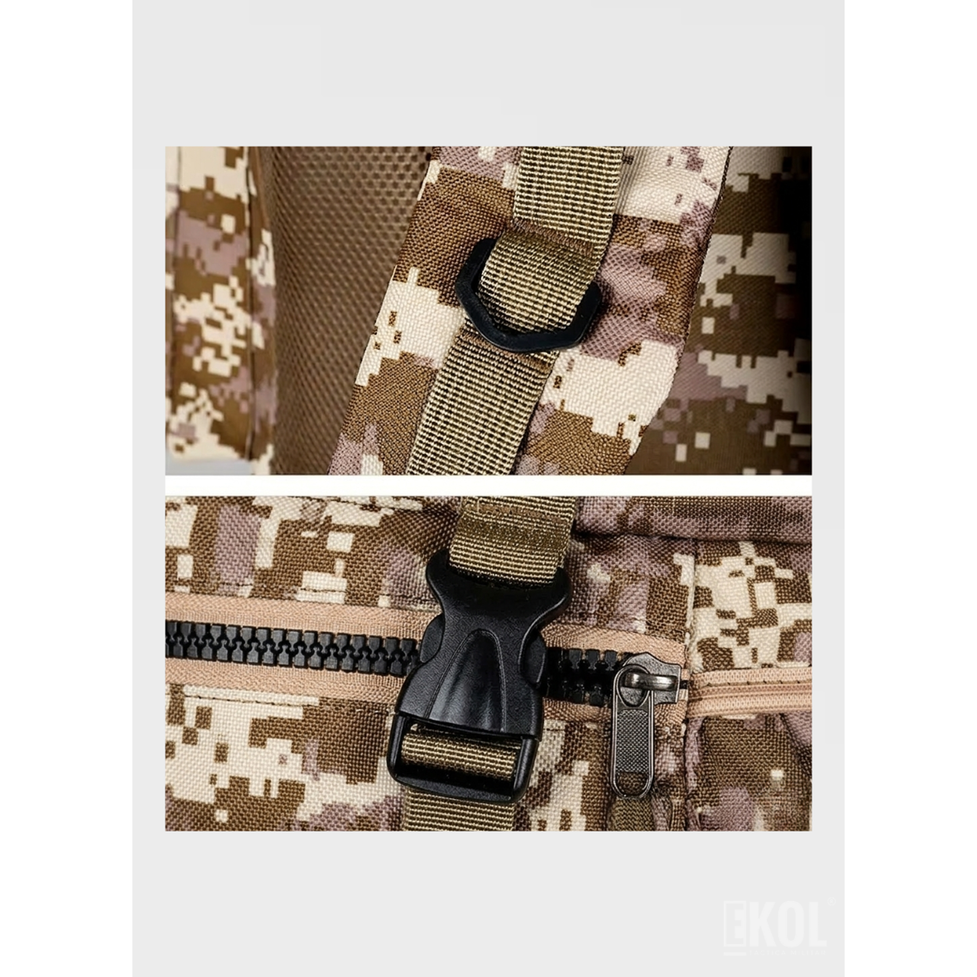 Mochila Camuflaje Táctica Militar 80 Litros Gran Capacidad Impermeable Camping Trekking 4