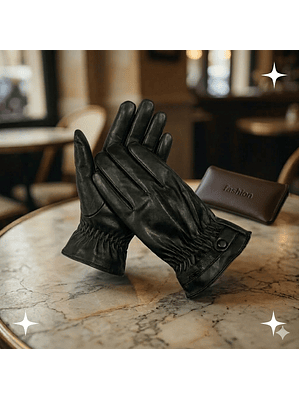 Guantes Mujer Cuero Invierno elegantes