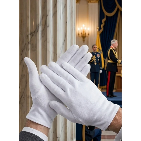 Guantes Blancos Formal Liso Ceremonial  1