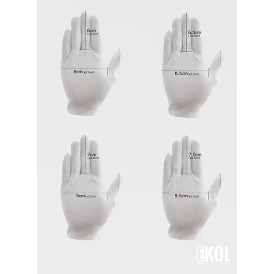 Guantes Blancos Formal Liso Ceremonial  5
