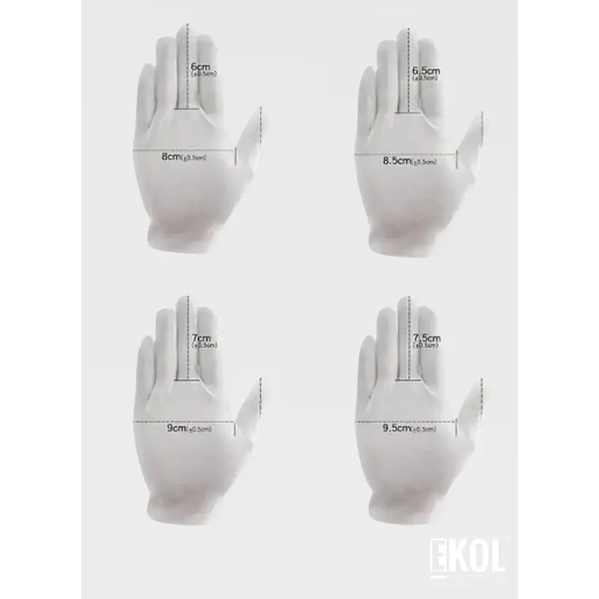 Guantes Blancos Formal Liso Ceremonial  5