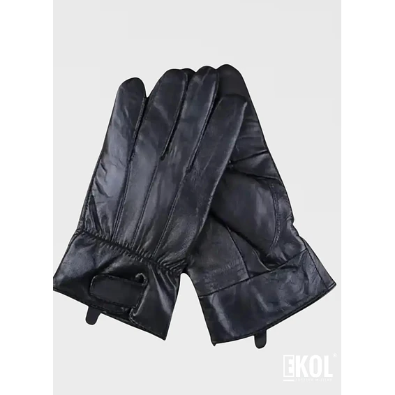 Guantes de Cuero Negro Hombre Premium 5