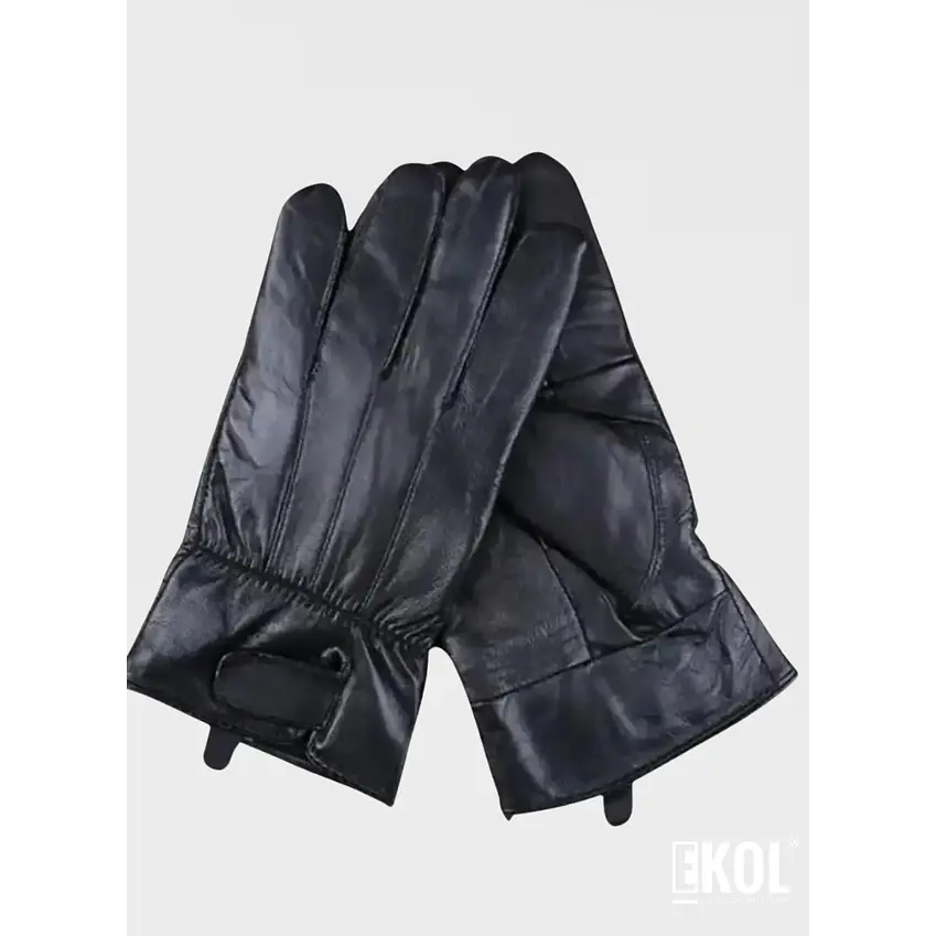 Guantes de Cuero Negro Hombre Premium 5