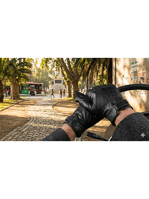 Guantes Eco Cuero Invierno hombre elegante