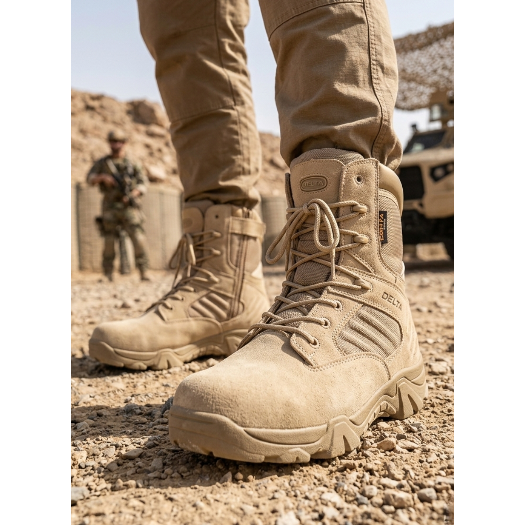Botas Tácticas Caña Larga Modelo Delta 1