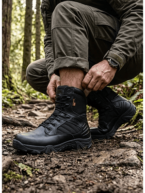 Botas Tácticas Caña Larga Modelo Delta 