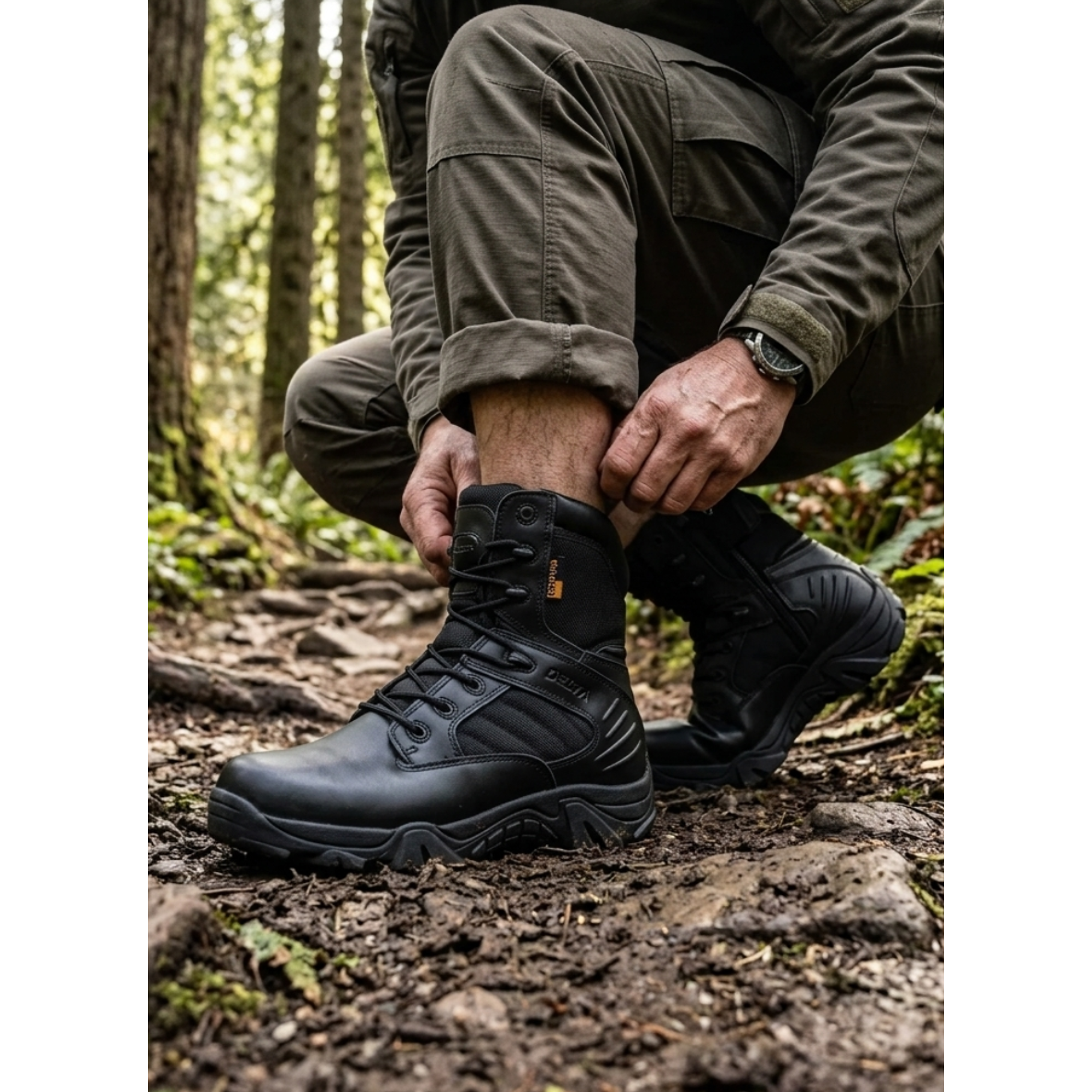 Botas Tácticas Caña Larga Modelo Delta  1