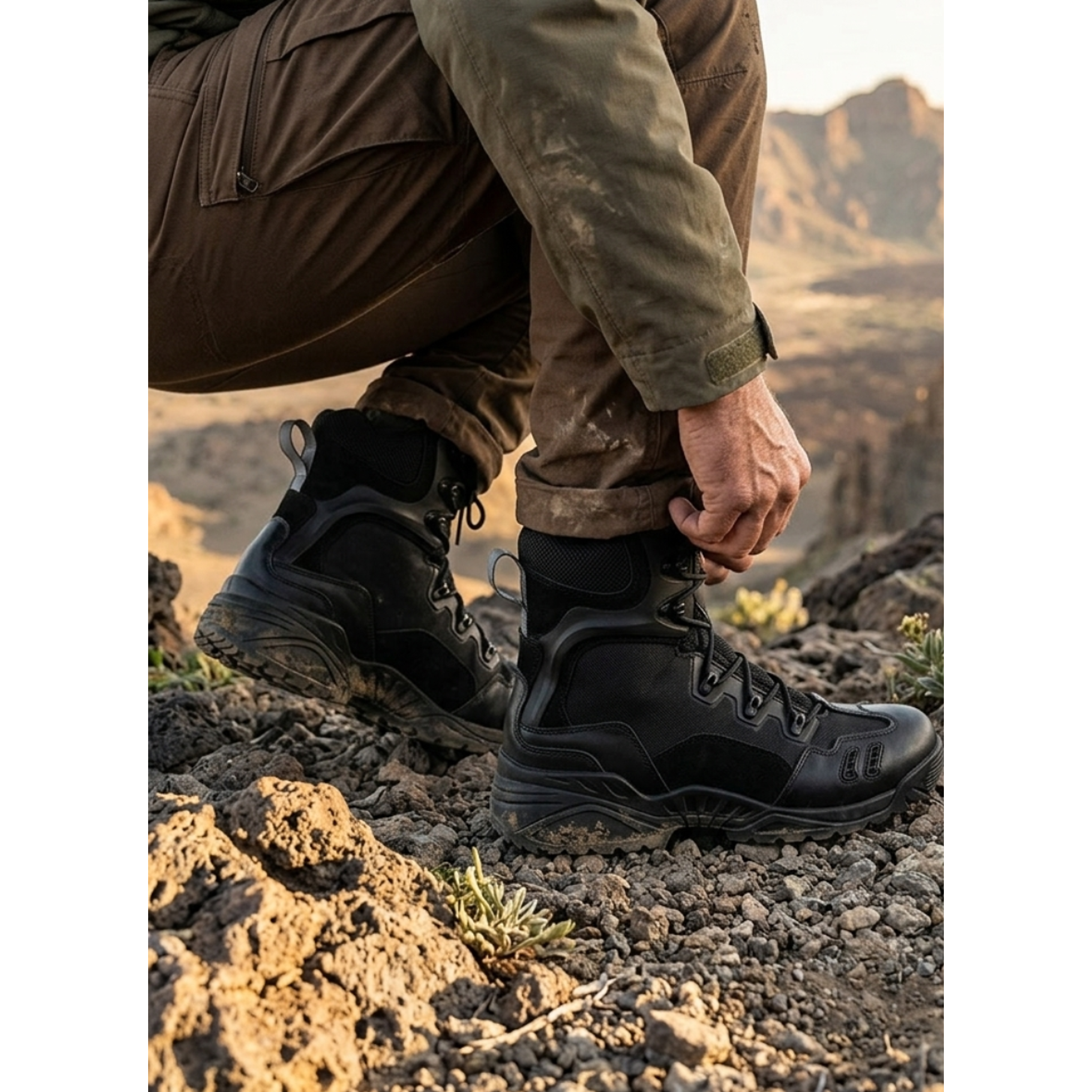 Botas Tácticas Militares Caña Larga Outdoor Magnum- 1