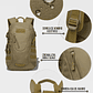 Mochila Táctica Militar 15L Impermeable - Compacta para Senderismo y Trekking - Miniatura 7