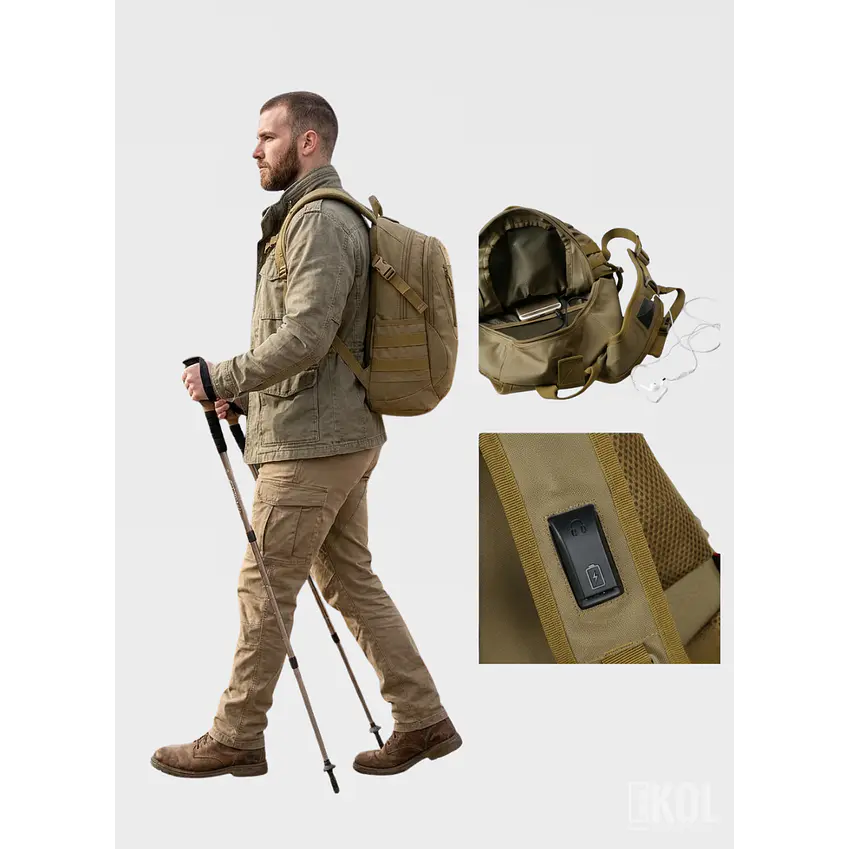 Mochila Táctica Militar 15L Impermeable - Compacta para Senderismo y Trekking 8