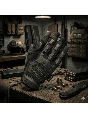 Guantes Tácticos Protección Dedos Nudillos Camping