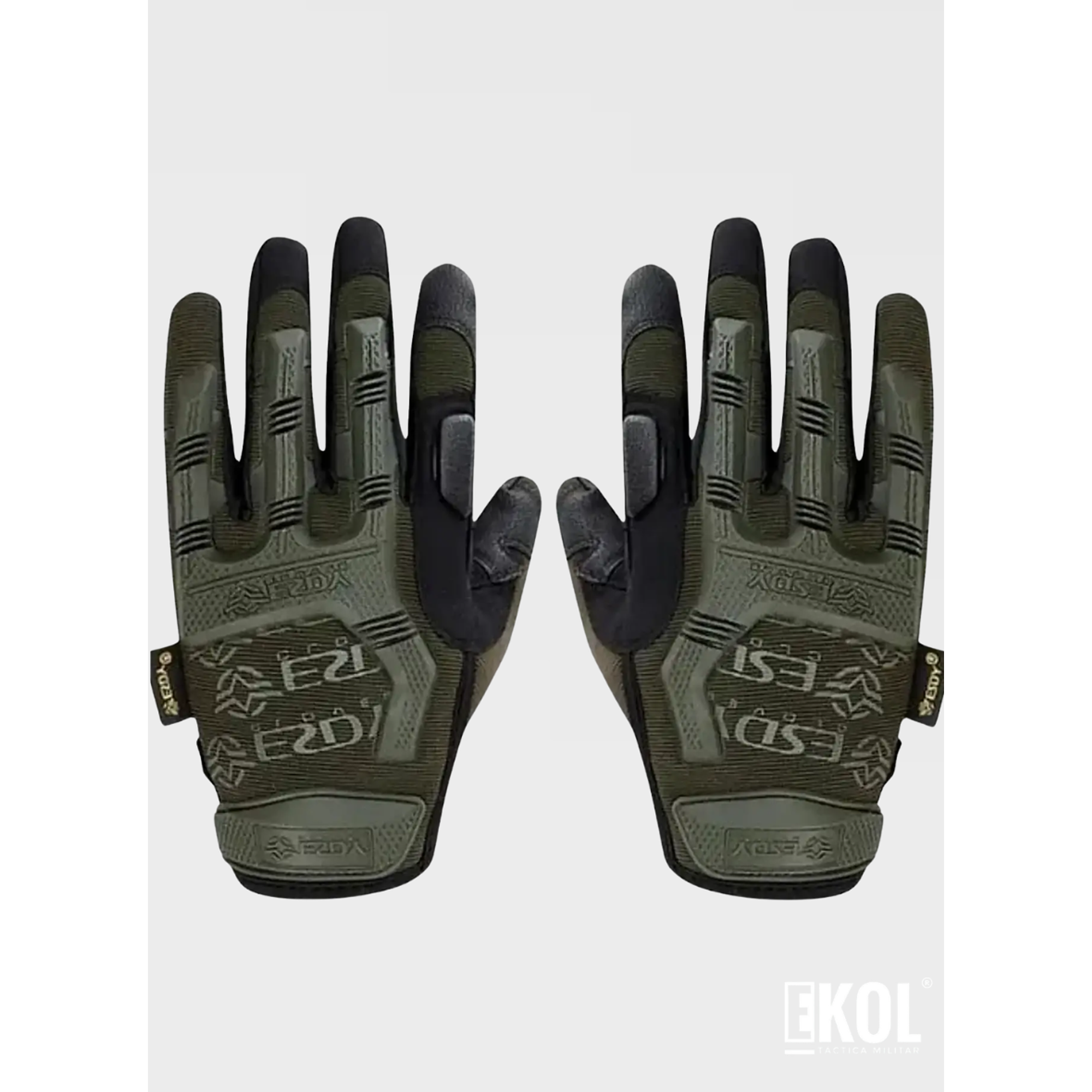 Guantes Tácticos Protección Dedos Nudillos Camping 4