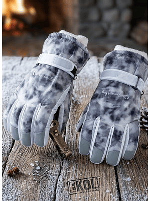 Guantes De Invierno Esquí Montañismo Para La Nieve.