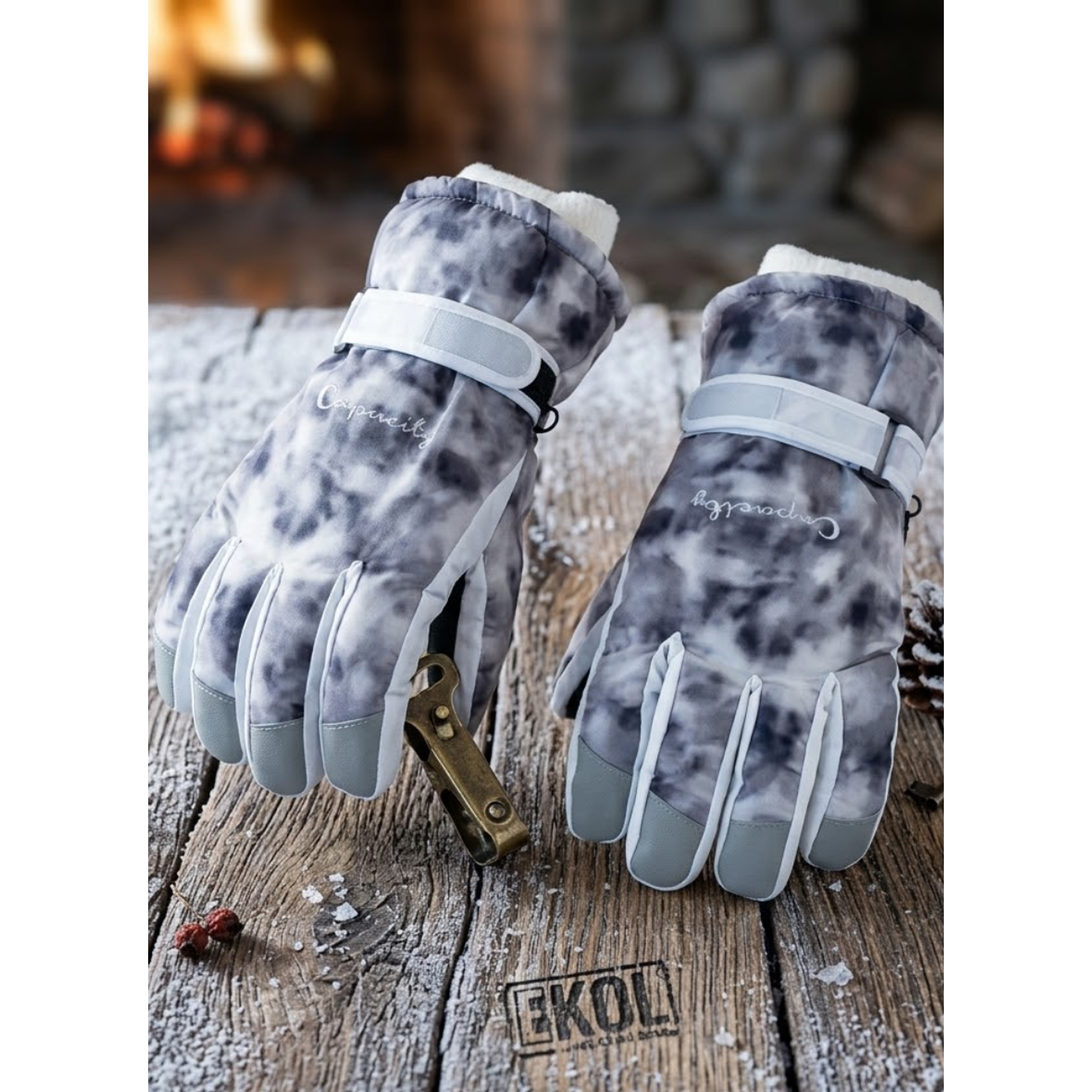 Guantes De Invierno Esquí Montañismo Para La Nieve. 1
