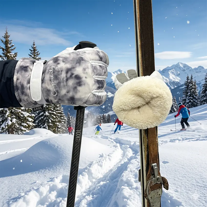Guantes De Invierno Esquí Montañismo Para La Nieve. 2