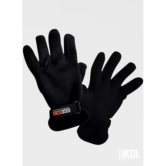 Guantes Forro Polar Ajustable Sport World Blue Estilo Basico 3