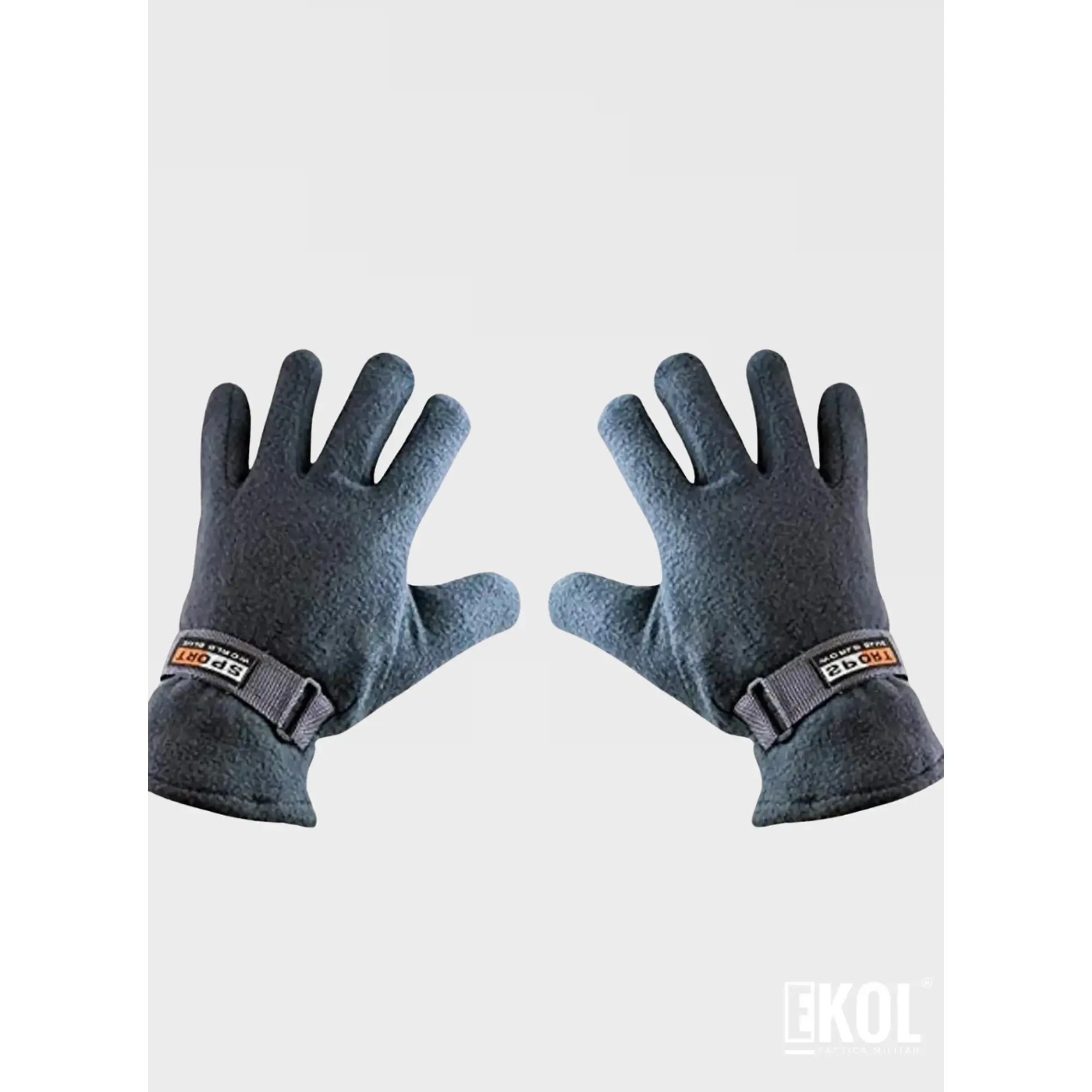 Guantes Forro Polar Ajustable Sport World Blue Estilo Basico 4