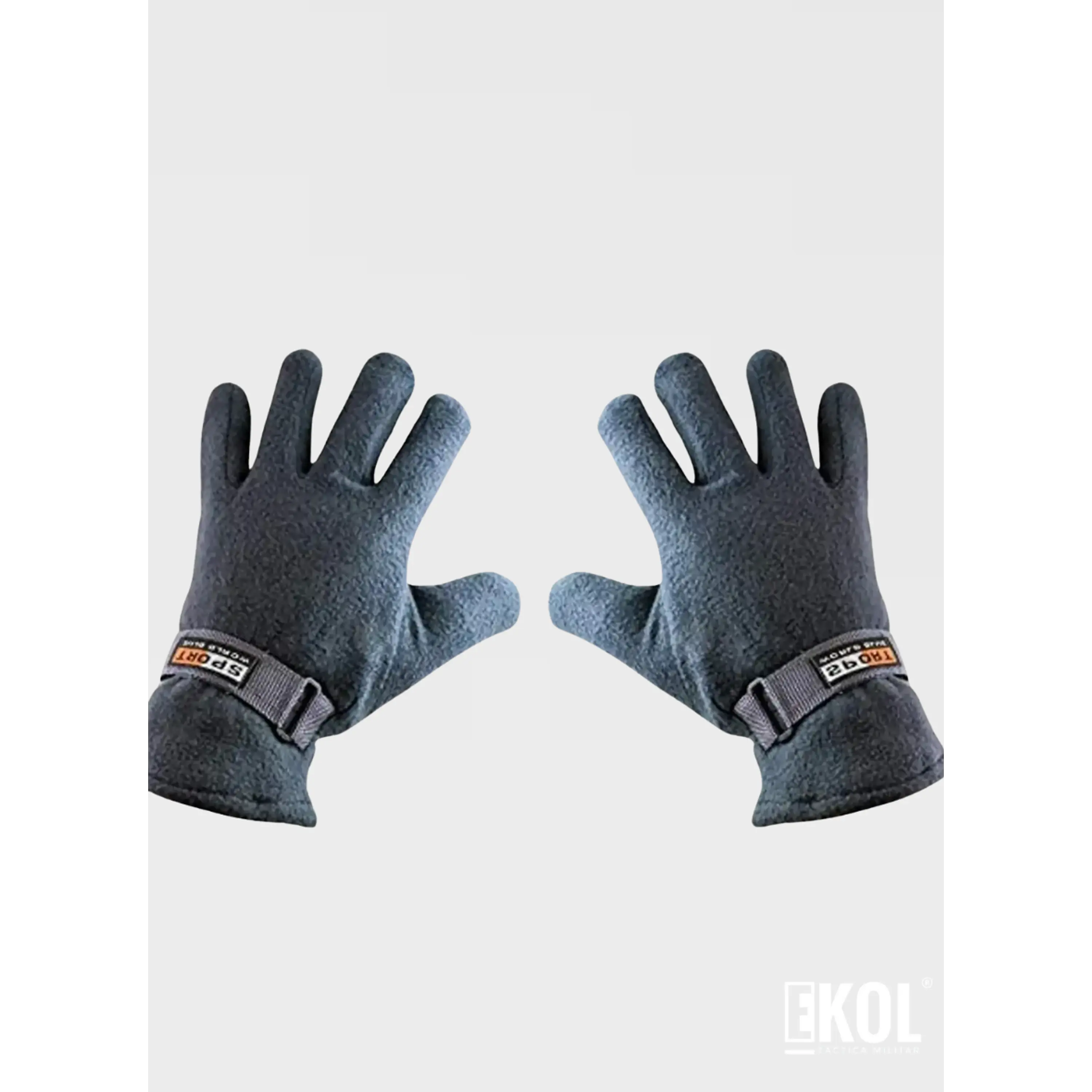 Guantes Forro Polar Ajustable Sport World Blue Estilo Basico 4