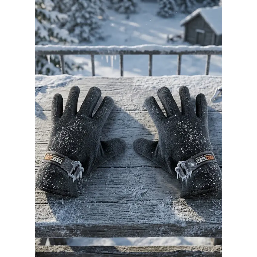 Guantes Forro Polar Ajustable Sport World Blue Estilo Basico 1