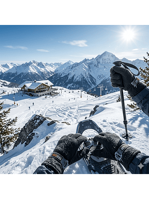 Guantes Forro Polar Ajustable Sport World Blue Estilo Basico