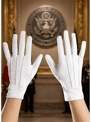 Guantes Blancos Formal Algodón Guardia Honor 