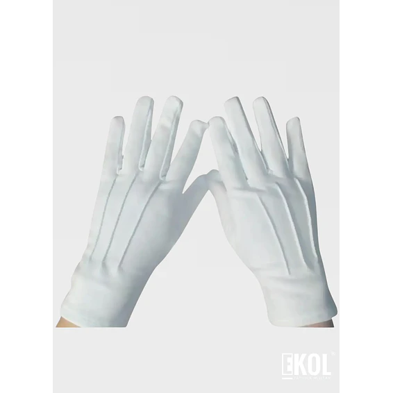 Guantes Blancos Formal Algodón Guardia Honor  3
