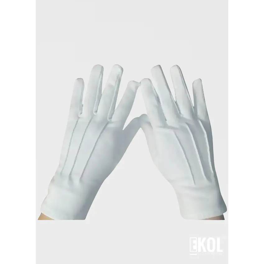 Guantes Blancos Formal Algodón Guardia Honor  3