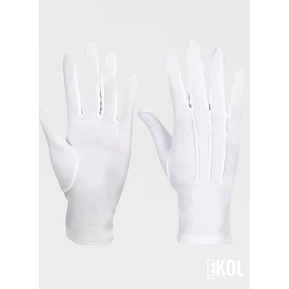 Guantes Blancos Formal Algodón Guardia Honor  5