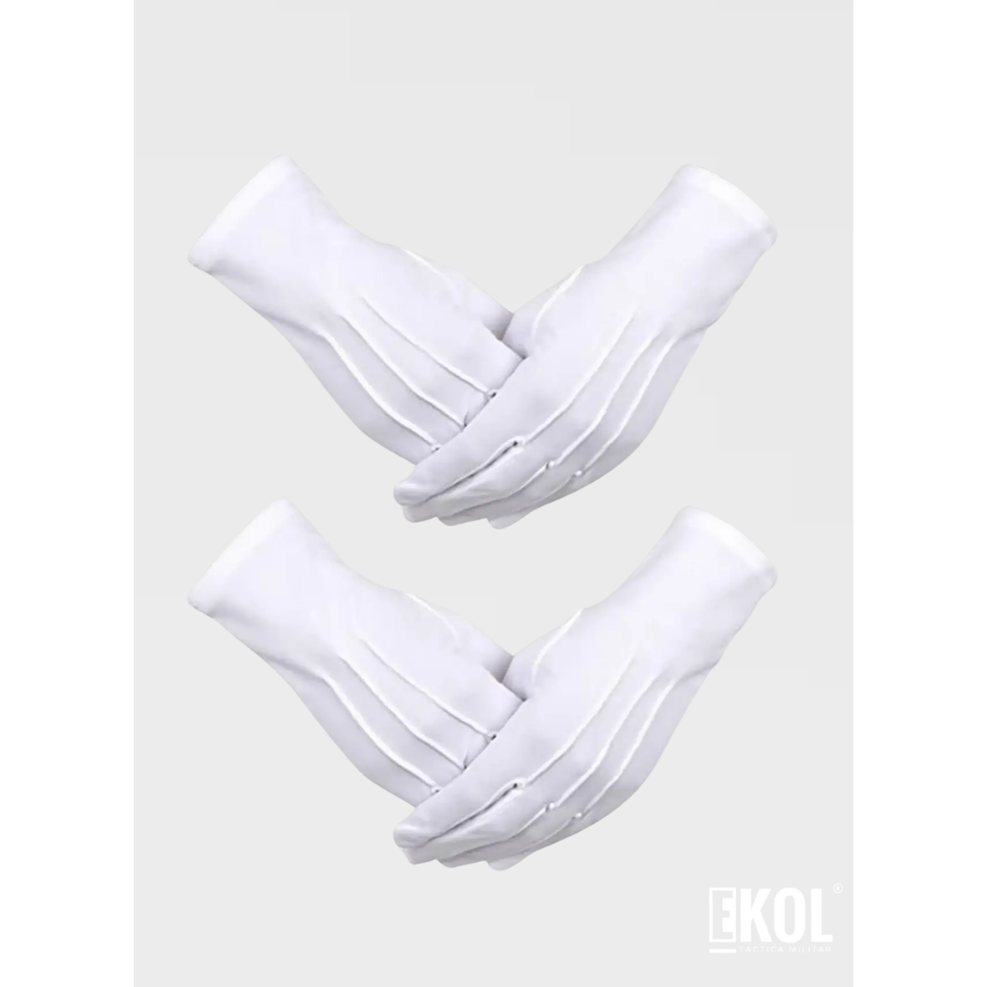 Guantes Blancos Formal Algodón Guardia Honor  6