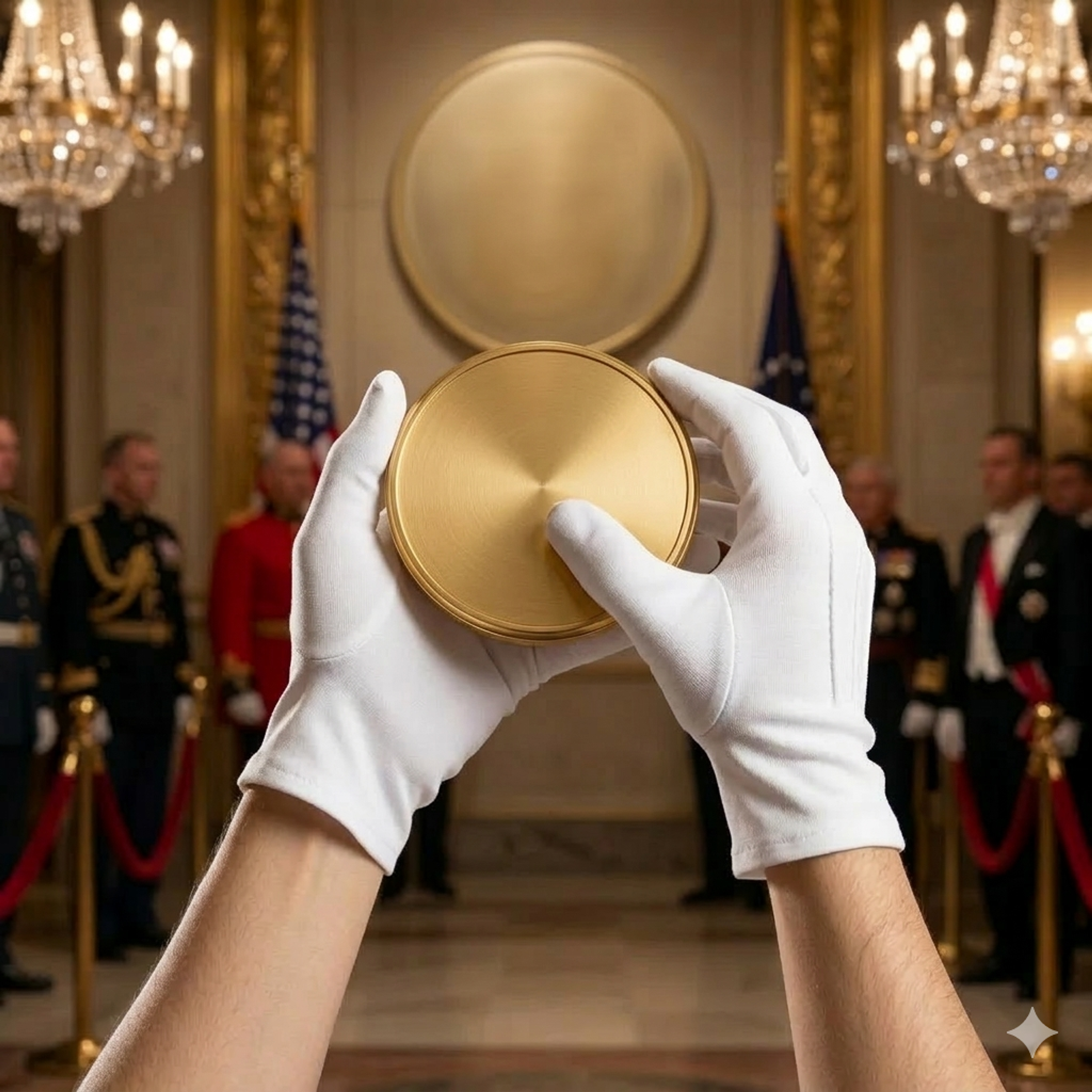 Guantes Blancos Formal Algodón Guardia Honor  2