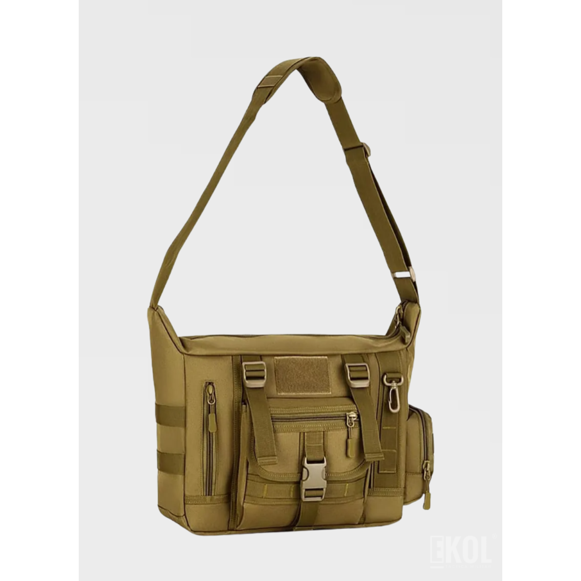 Bolso Táctico de Hombro Porta Laptop con Sistema Molle Reforzado 6