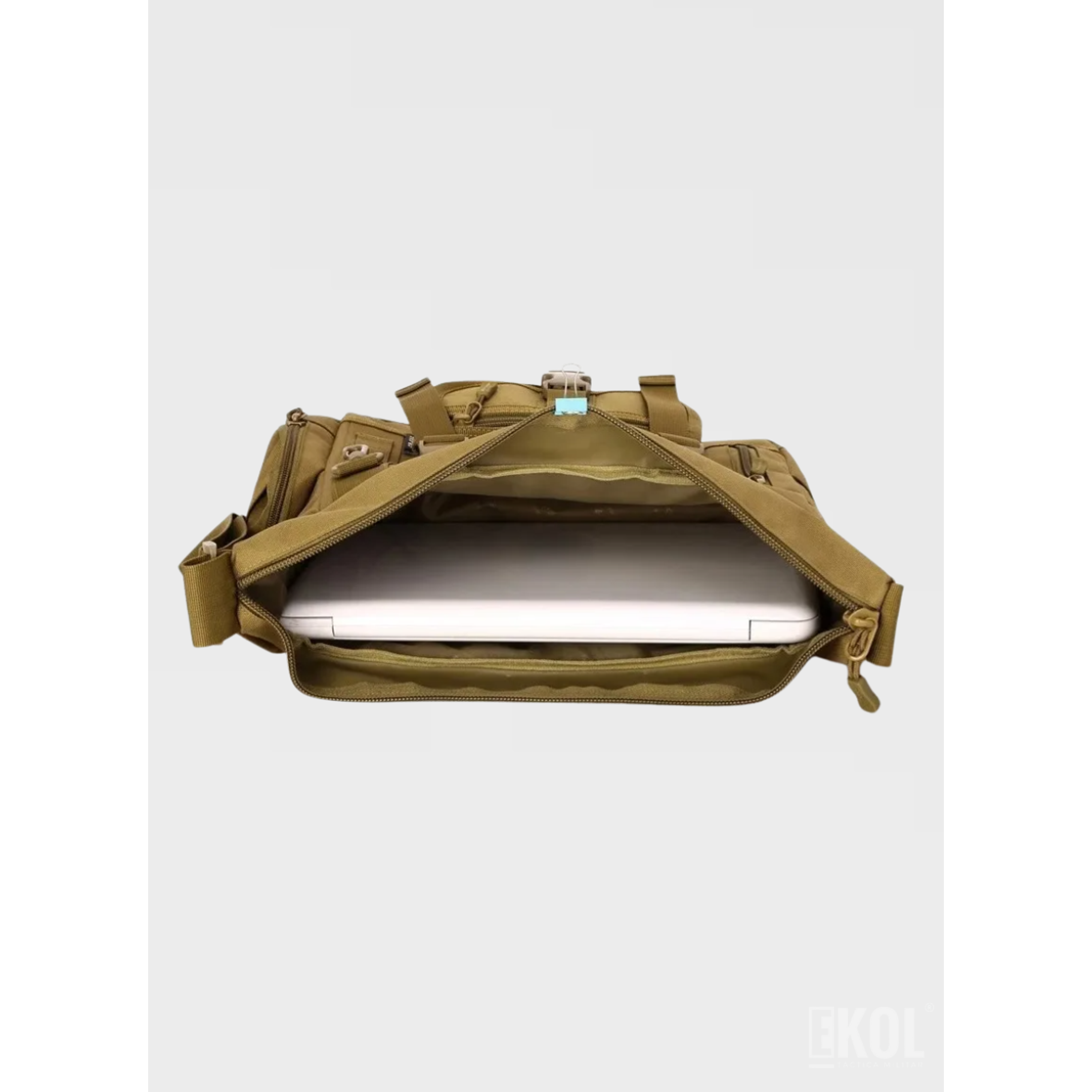 Bolso Táctico de Hombro Porta Laptop con Sistema Molle Reforzado 7