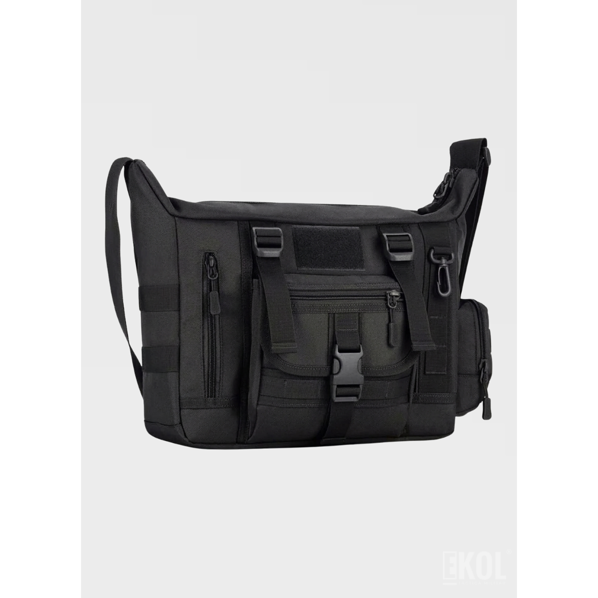 Bolso Táctico de Hombro Porta Laptop con Sistema Molle Reforzado 9