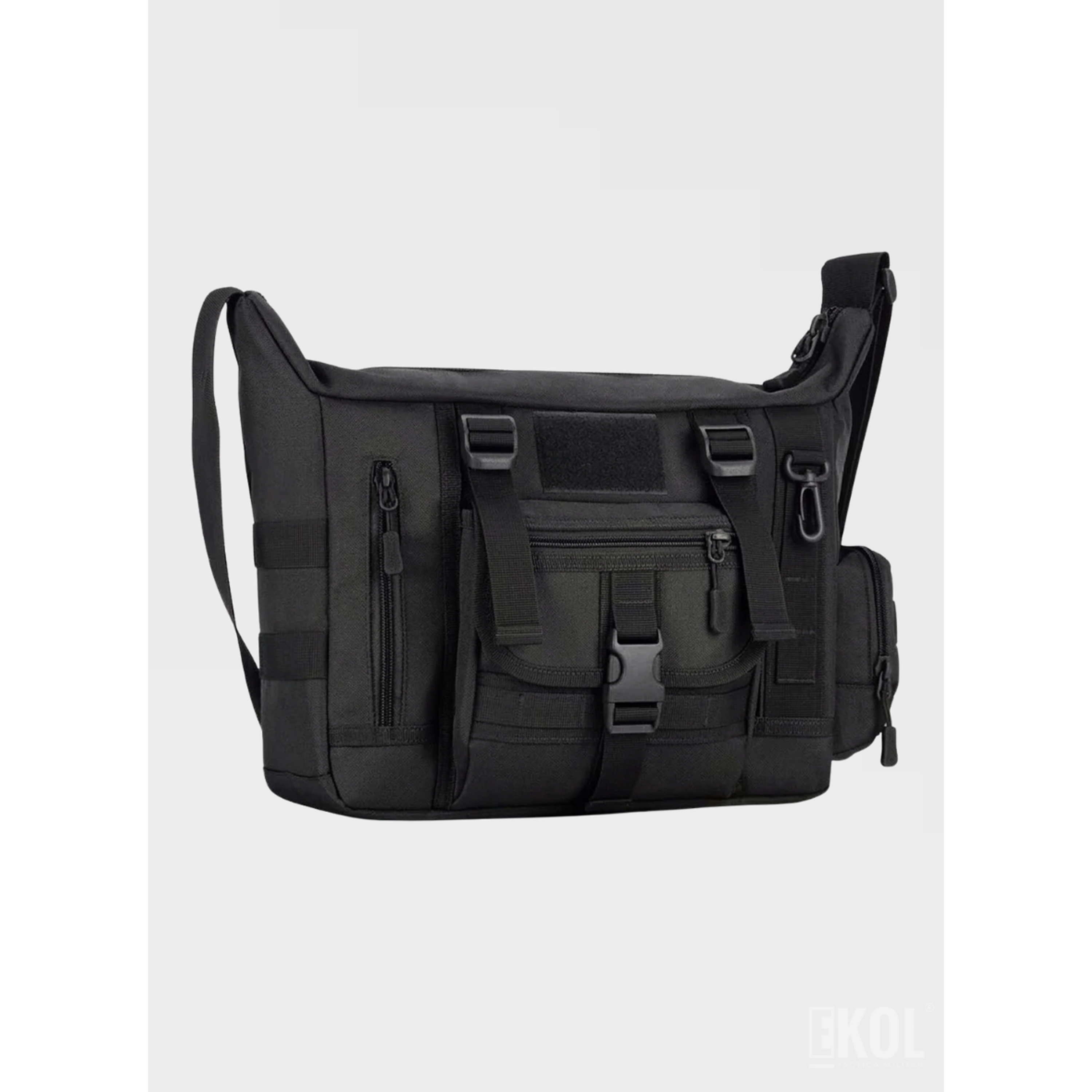 Bolso Táctico de Hombro Porta Laptop con Sistema Molle Reforzado 9