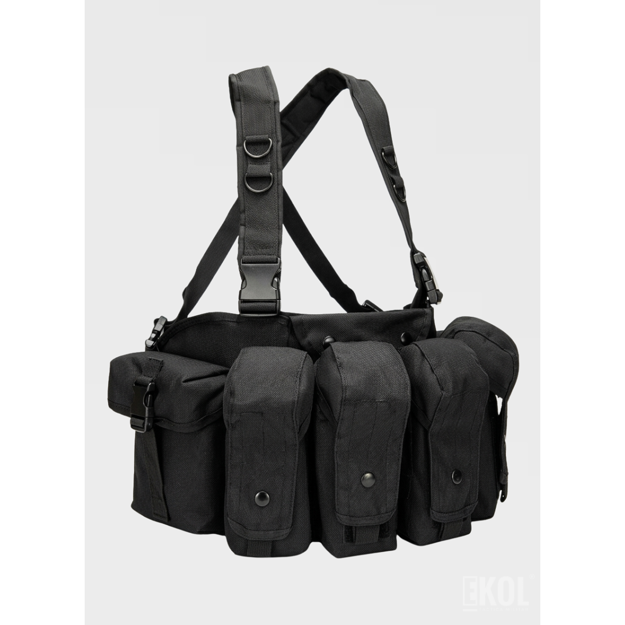 Bolso Táctico Militar Con Arnés Y Cinturón Ajustable Multifuncional 2