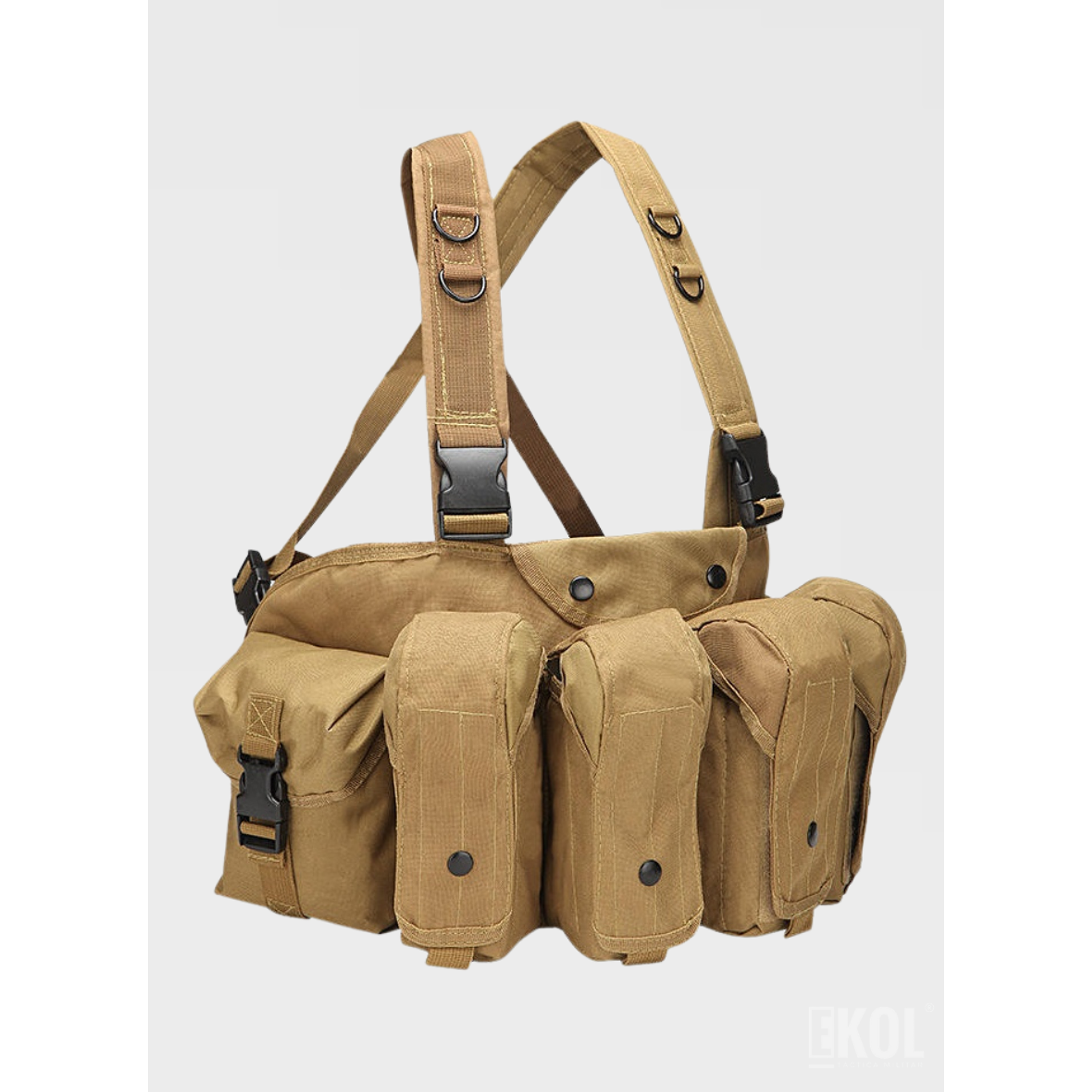 Bolso Táctico Militar Con Arnés Y Cinturón Ajustable Multifuncional 3