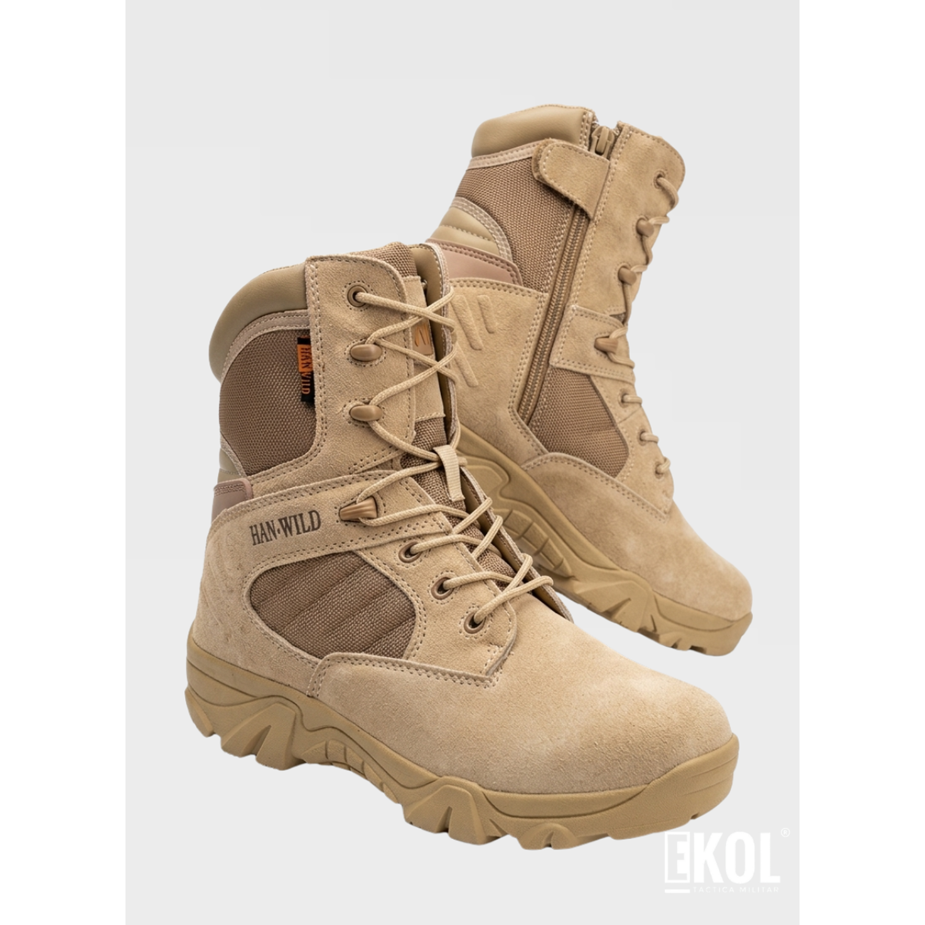 Botas Tácticas Militares Caña Larga Combate Han-WILD 2