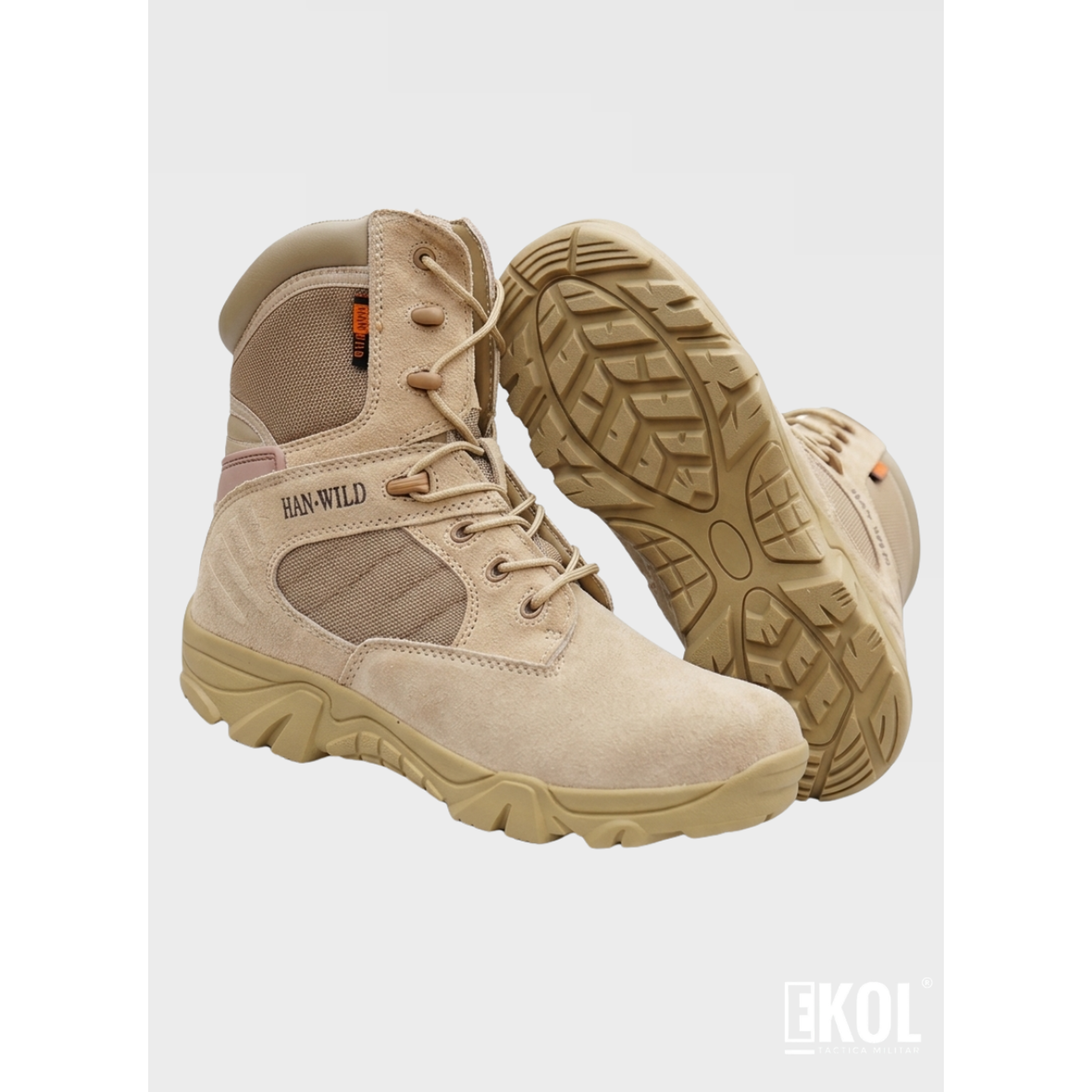 Botas Tácticas Militares Caña Larga Combate Han-WILD 4