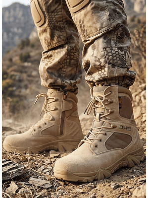 Botas Tácticas Militares Caña Larga Combate Han-WILD